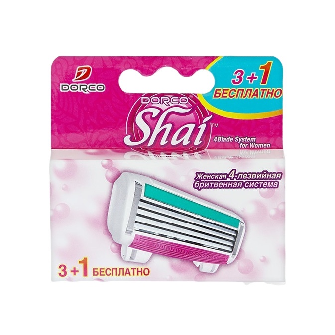 Кассеты для бритья женские Dorco Shai 4 купить в VISAGEHALL