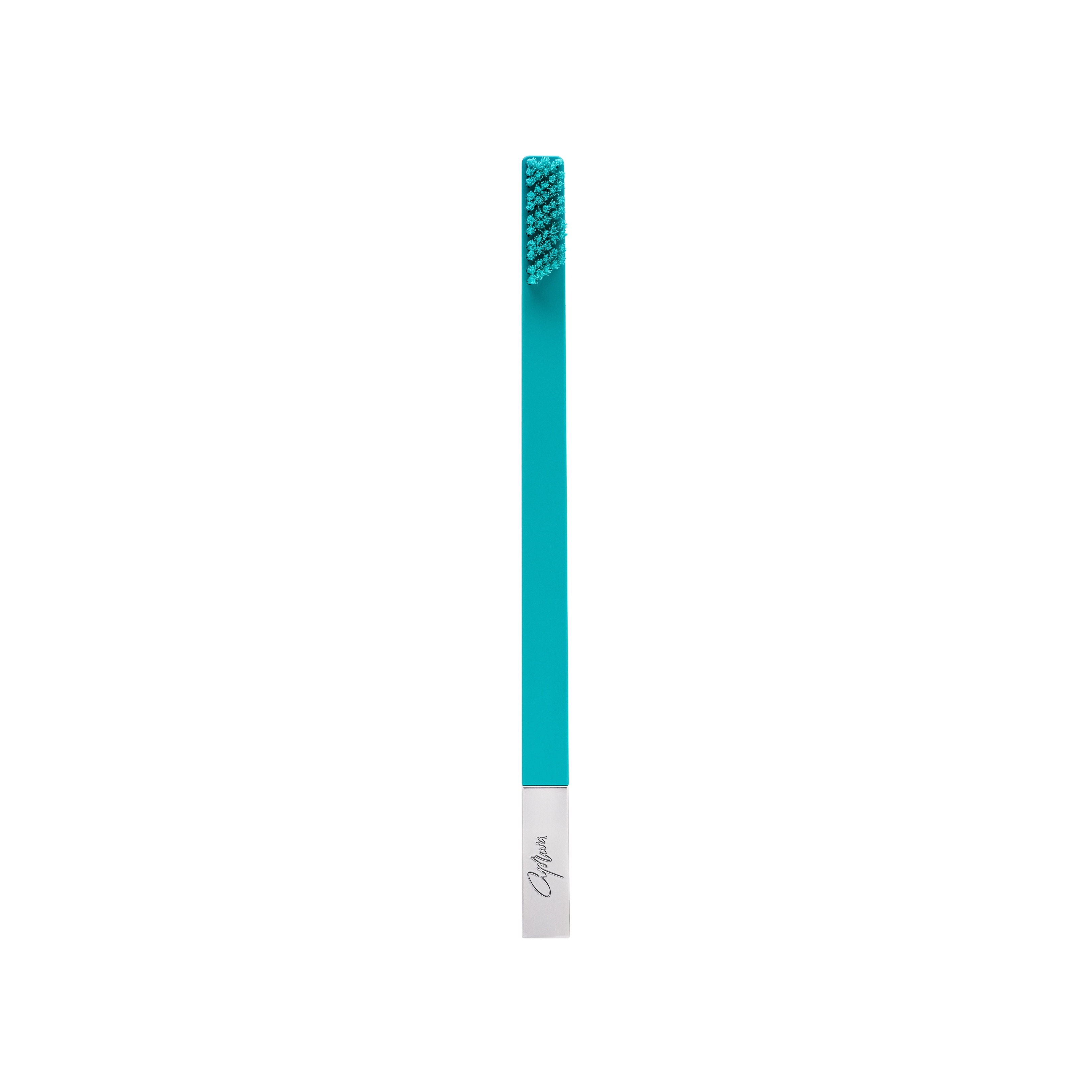 Зубная щетка средней жесткости Slim Turquoise Blue and Silver купить в VISAGEHALL