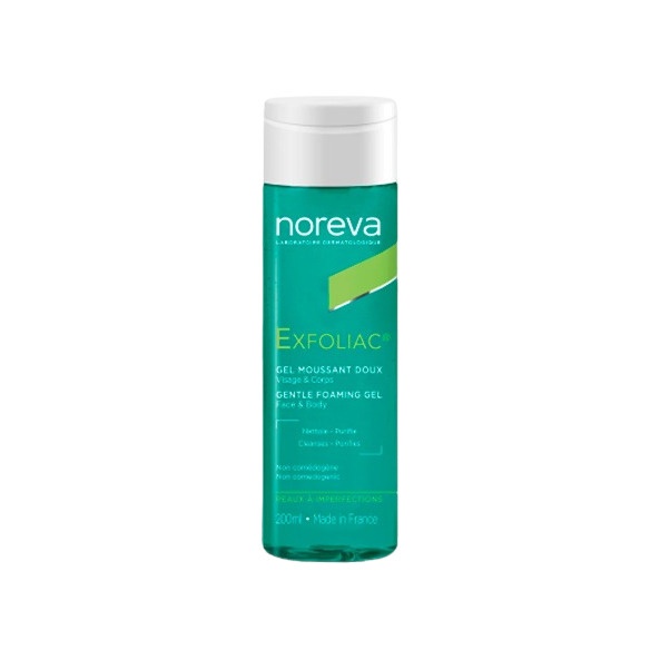 Гель для лица и тела мягкий очищающий Exfoliac