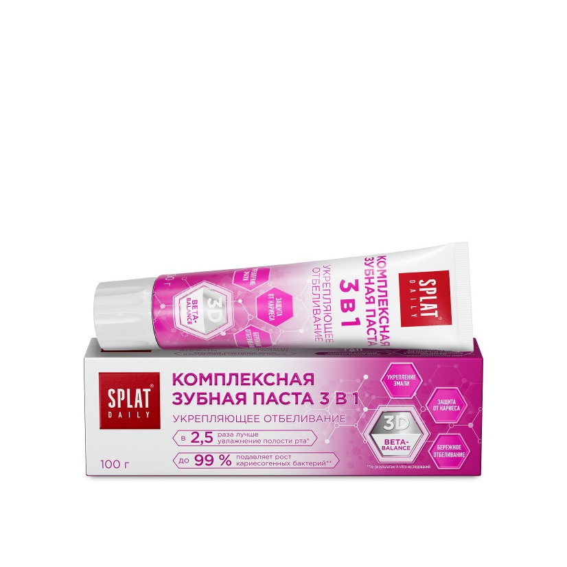 Зубная паста Daily Укрепляющее отбеливание 3в1 купить в VISAGEHALL