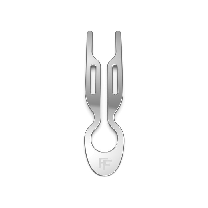 Заколка металлическая Серебряная White Gold Hairpin №1 купить в VISAGEHALL