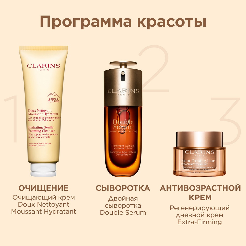 Сыворотка для лица двойная комплексная омолаживающая Double Serum
