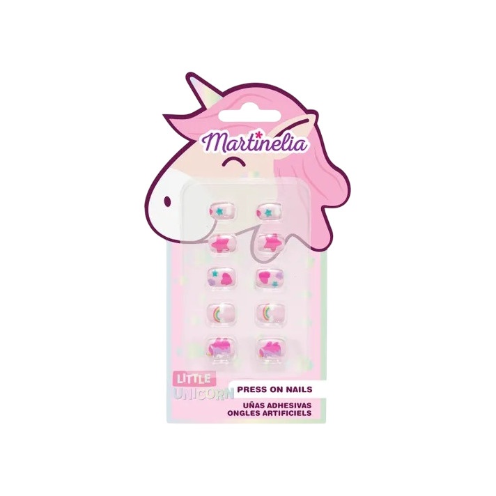 Набор накладных ногтей розовый