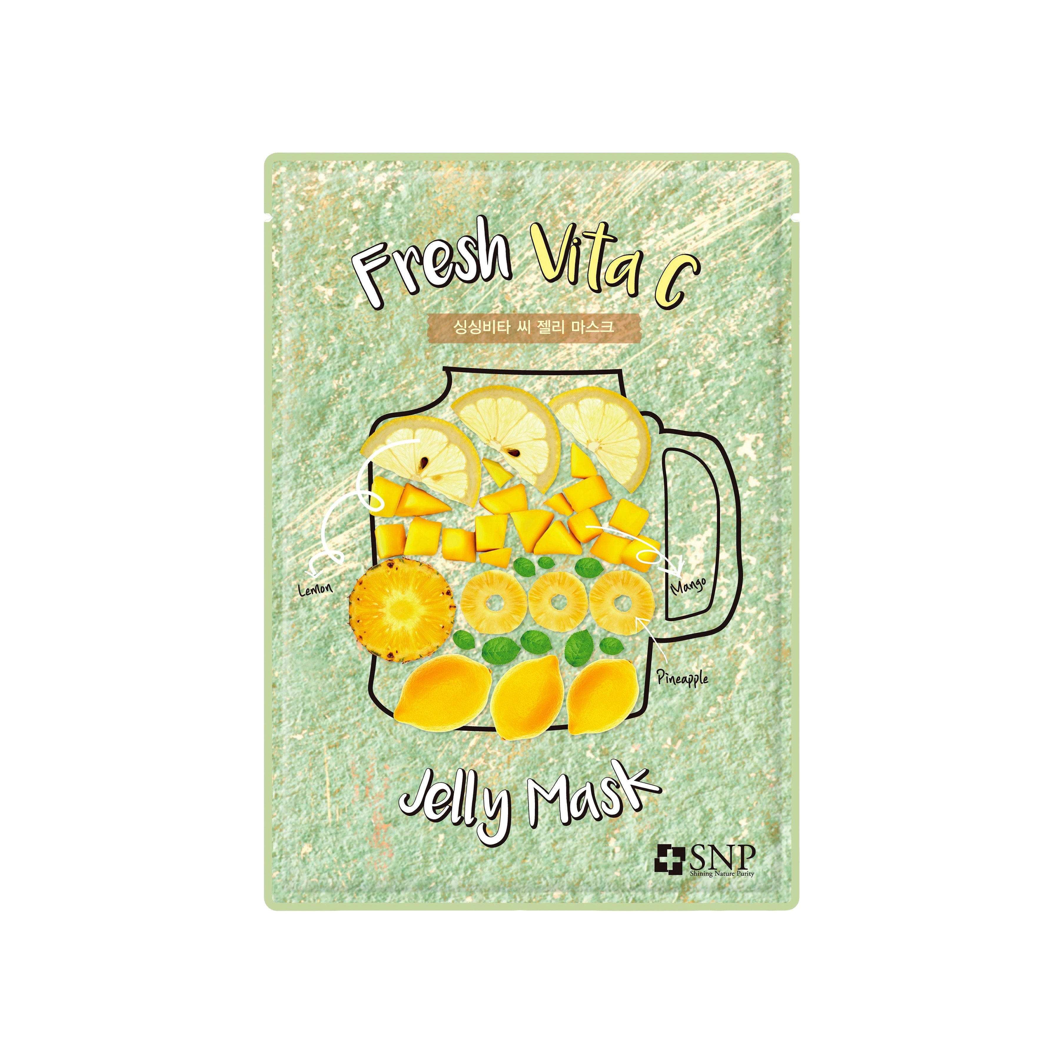Маска тканевая для лица против тусклого цвета лица C Jelly Fresh Vita купить в VISAGEHALL