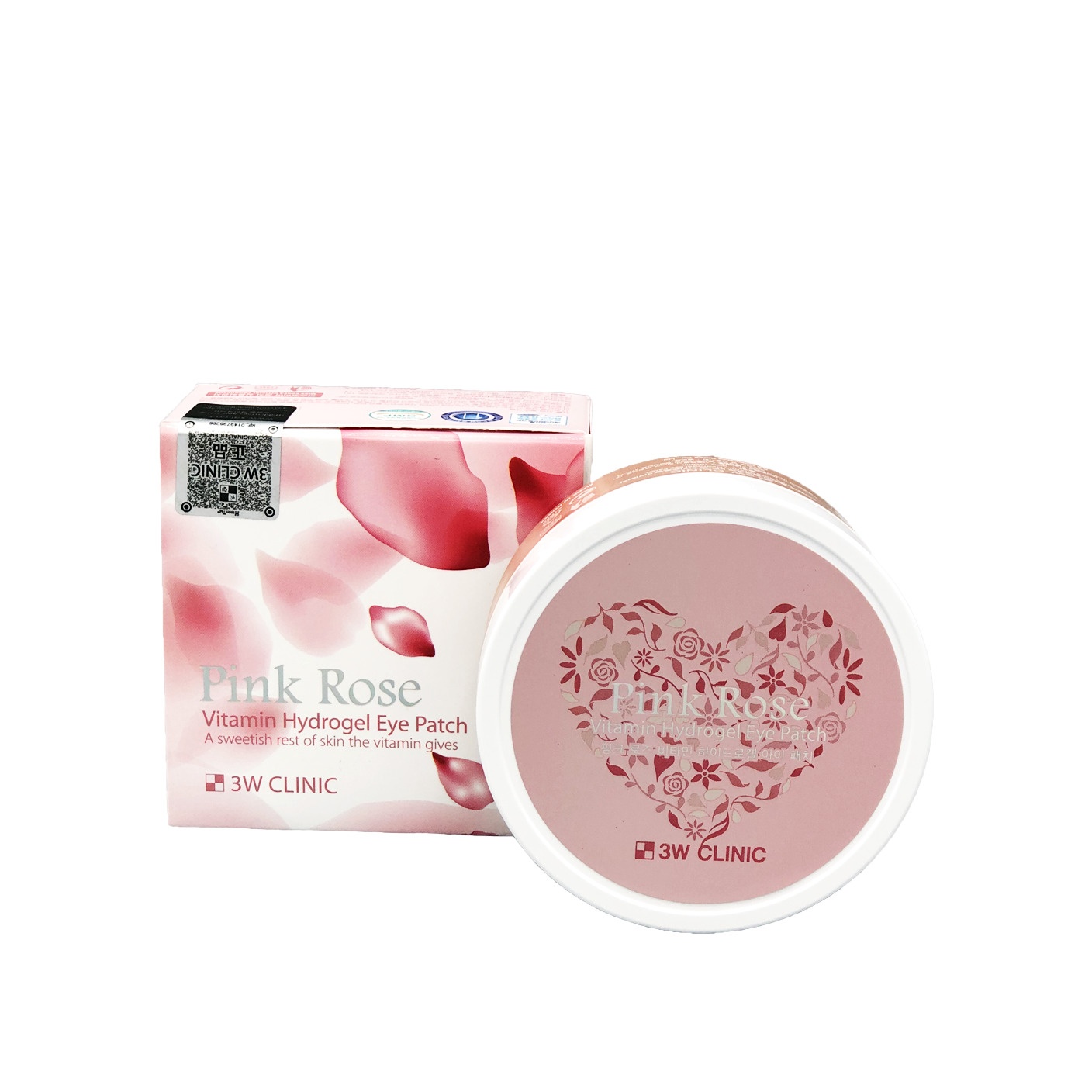Патчи для глаз витаминные гидрогелевые Pink Rose Vitamin Hydrogel Eye Patch купить в VISAGEHALL