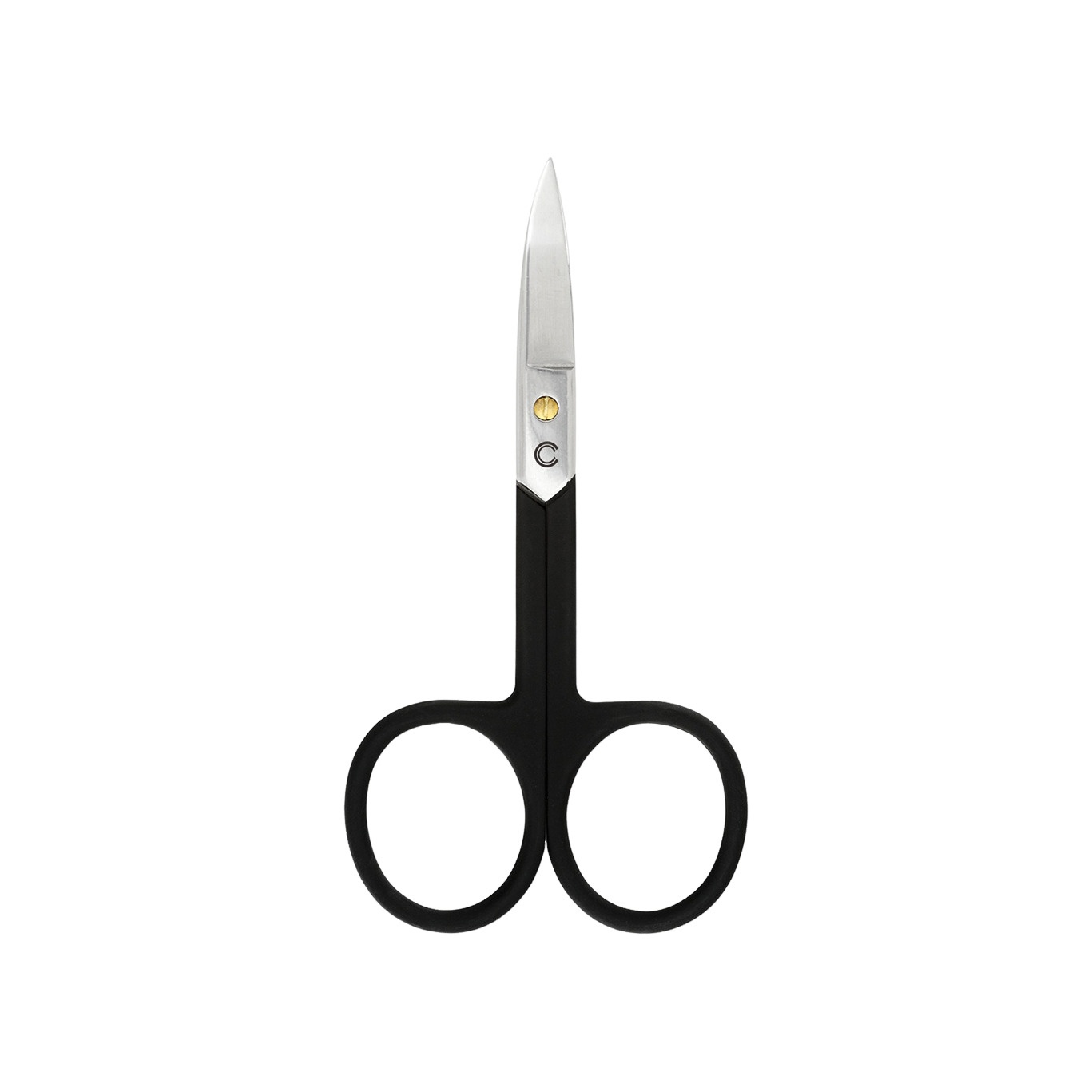 Ножницы прорезиненные с изогнутыми лезвиями купить в VISAGEHALL