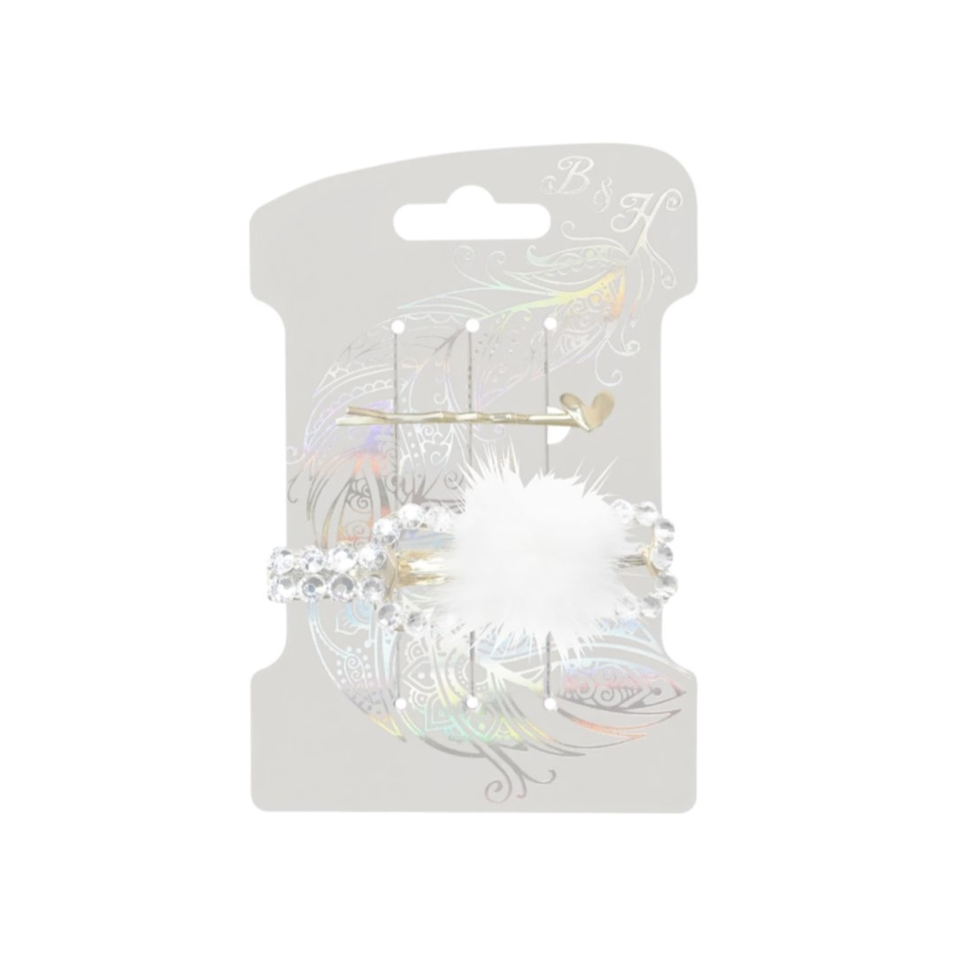 Набор заколок для волос зажим и невидимка Золото