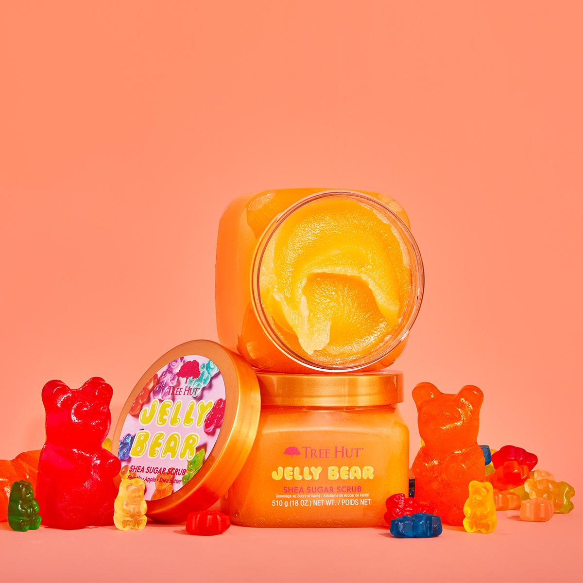 Скраб сахарный для тела с ароматом фруктового мармелада Jelly Bear купить в VISAGEHALL