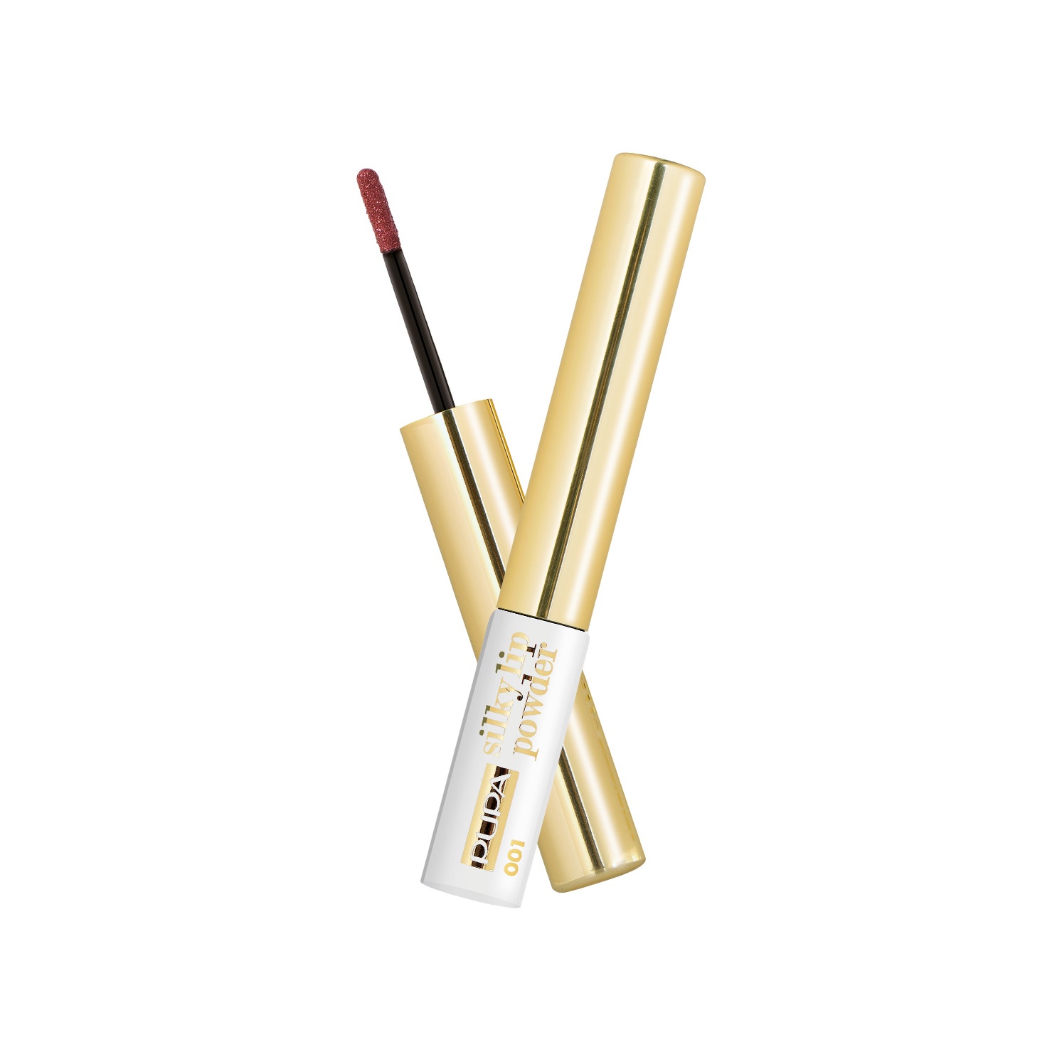 Помада для губ жидкая с эффектом пудры Silky Lip Powder Gold Me! 001 купить в VISAGEHALL