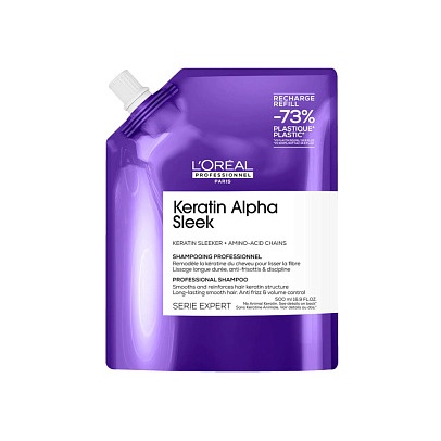 Шампунь для волос Keratin Alpha Sleek рефил