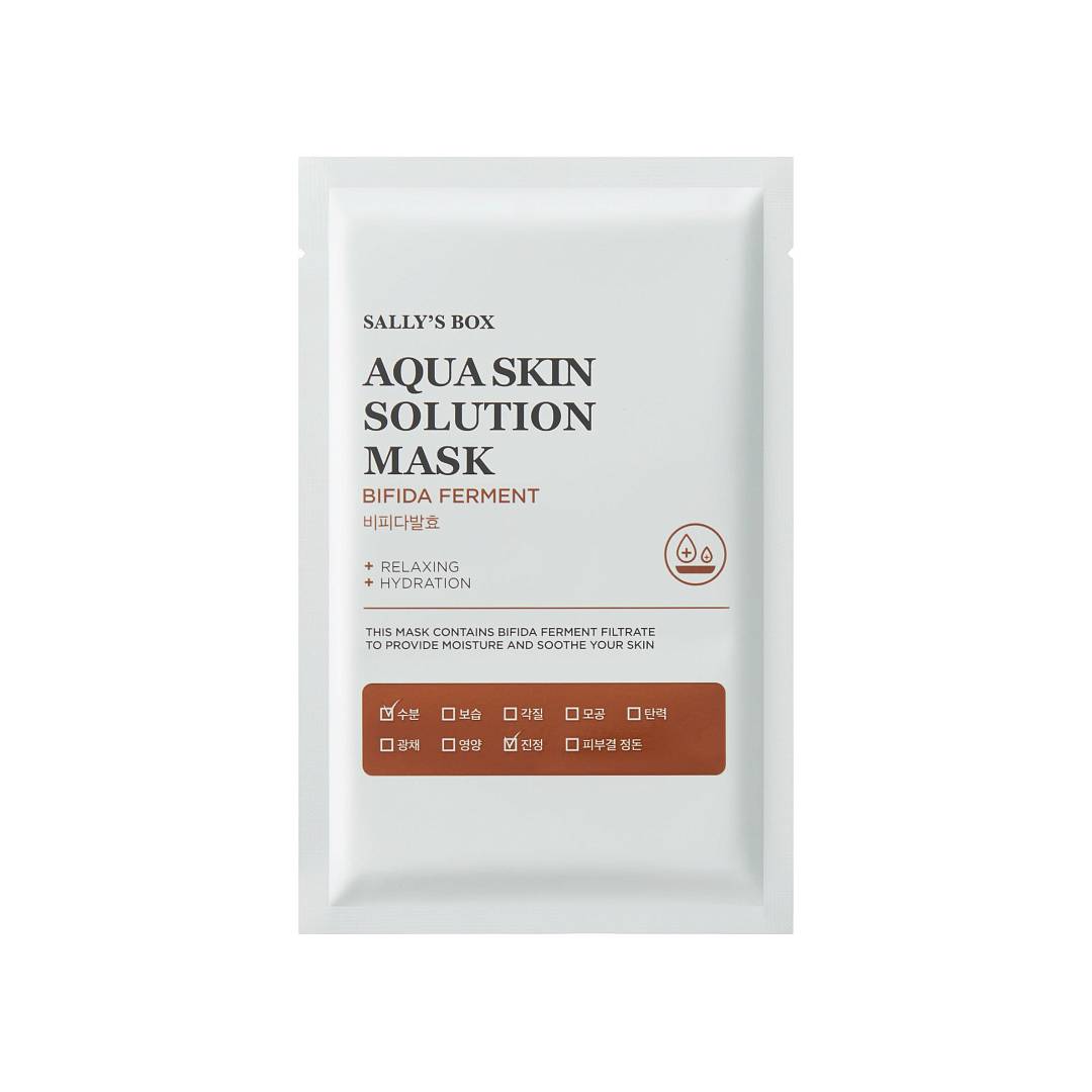 Маска-антистресс тканевая с бифидо ферментом Aqua Skin Solution