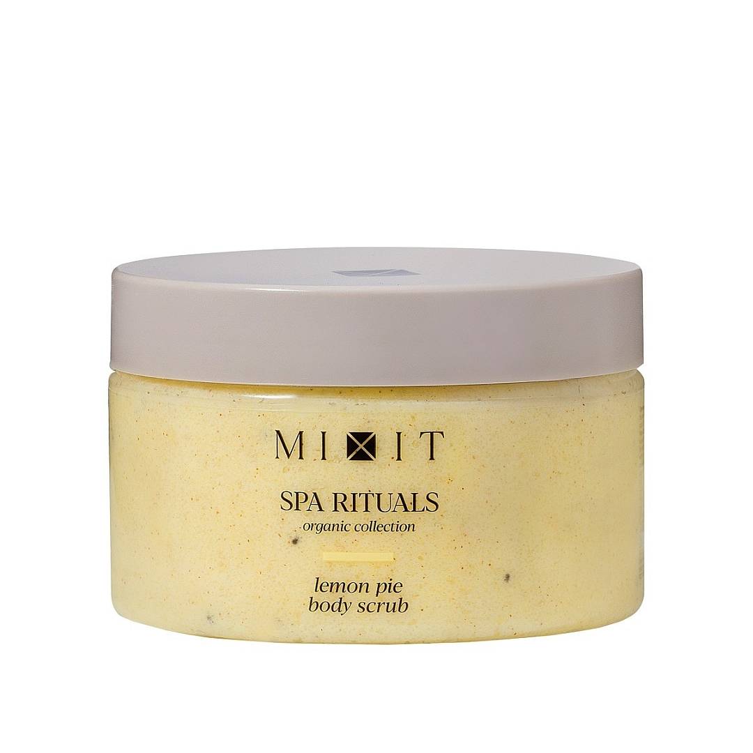 Скраб-бальзам для тела соляной с ароматом лимонного пирога