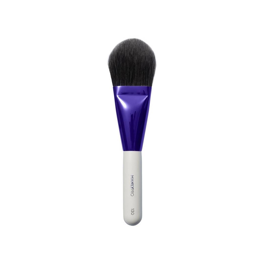 Кисть для пудры, скульптурирования и румян большая плоская многофункциональная К130