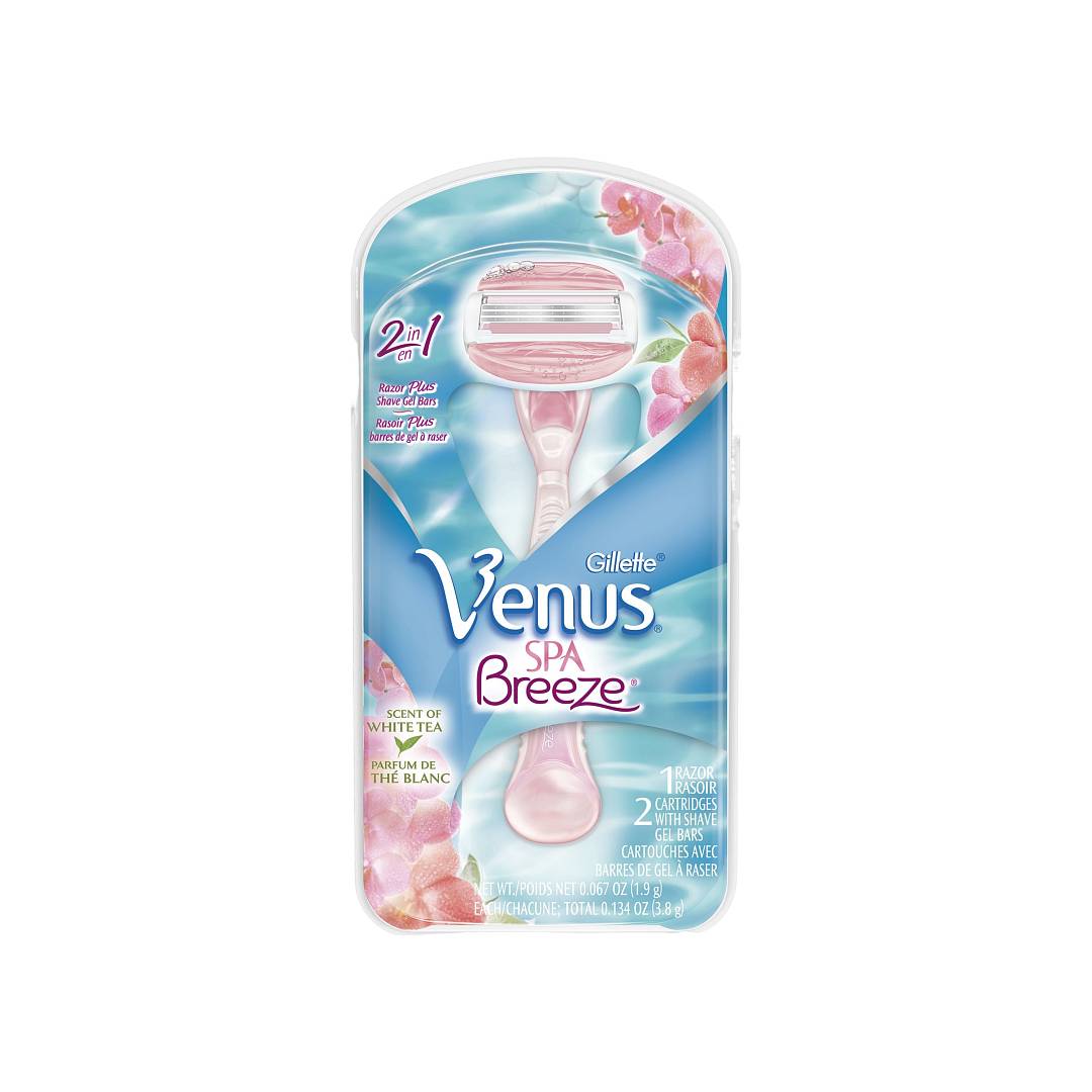 Станок для бритья + 2 кассеты Venus SPA Breeze
