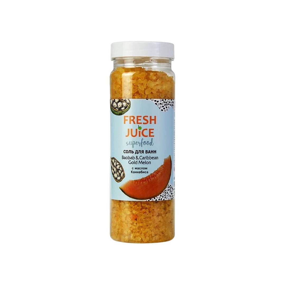 Соль для ванн Superfood Baobab & Caribbean Gold Melon 
