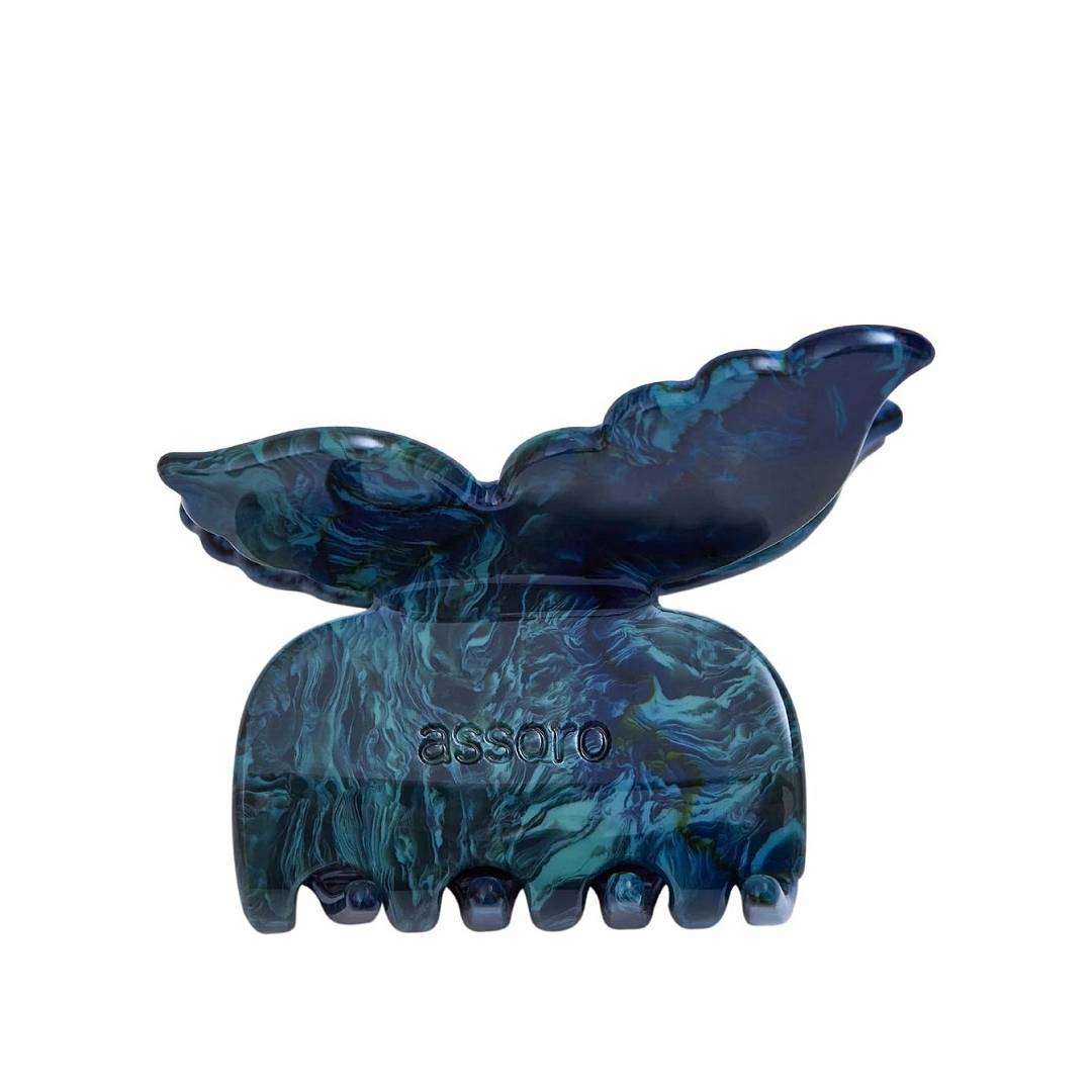 Краб для волос Нефритовая бабочка