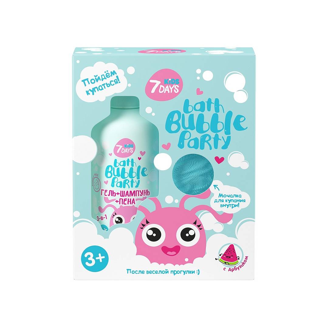 Набор подарочный для детей «После веселой прогулки» Bath Bubble Party
