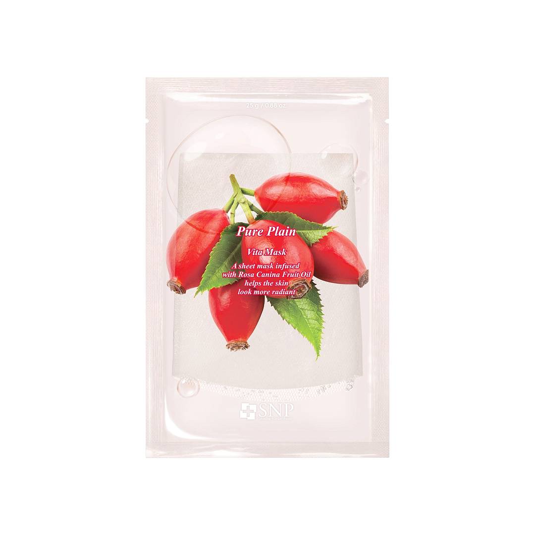 Маска тканевая для лица для чувствительной и тусклой кожи Pure Plain Vita 