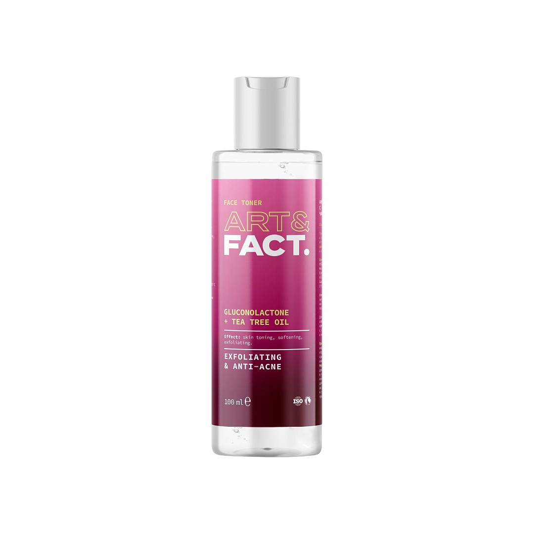 Тонер анти-акне с глюконолактоном PHA-кислотой Gluconolactone + Tea tree oil