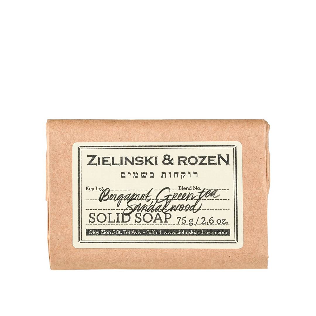 Твердое мыло Бергамот, Зеленый Чай, Сандал