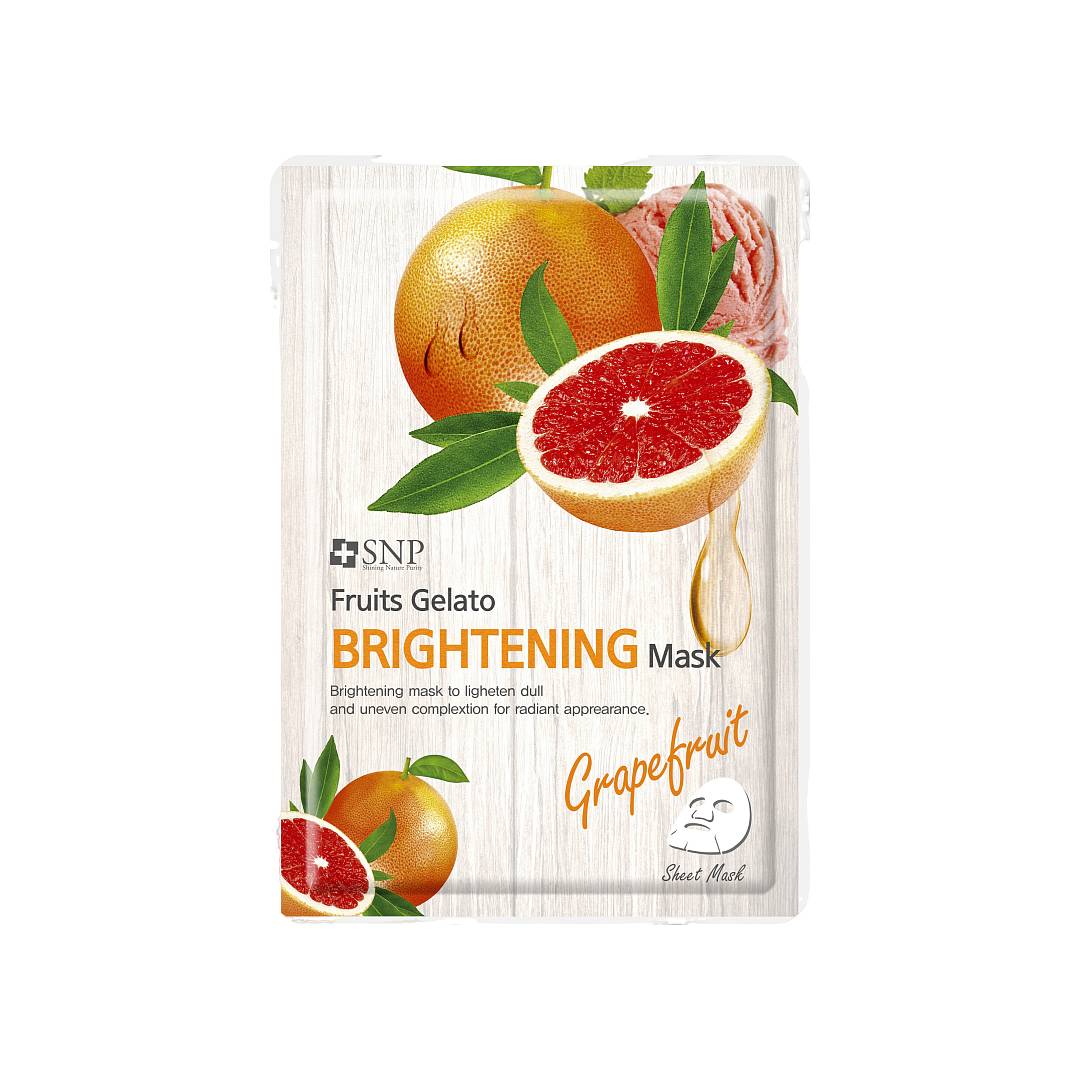 Маска тканевая улучшающая цвет лица Грейпфрут Fruits Gelato 