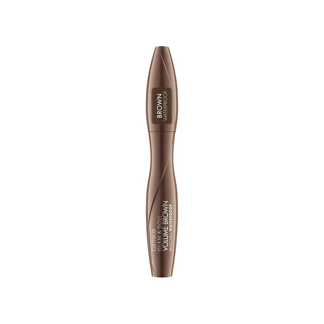 Тушь коричневая водостойкая Glam & Doll Volume Mascara Waterproof
