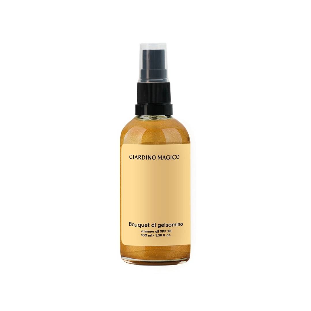 Сухое масло для тела с шиммером и SPF25 Bouquet di gelsomino