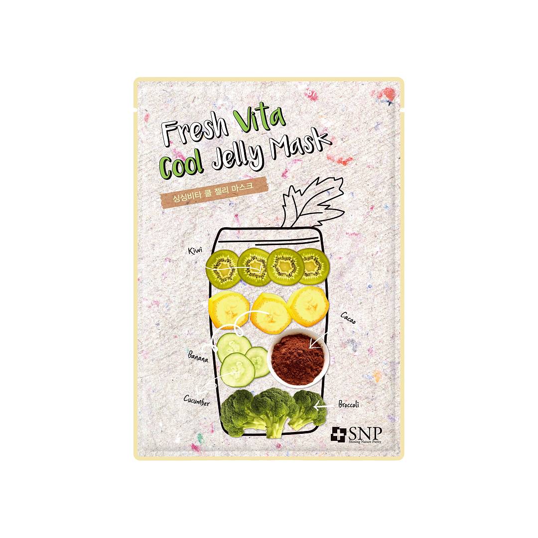 Маска тканевая для лица интенсивно успокаивающая Cool Jelly Fresh Vita