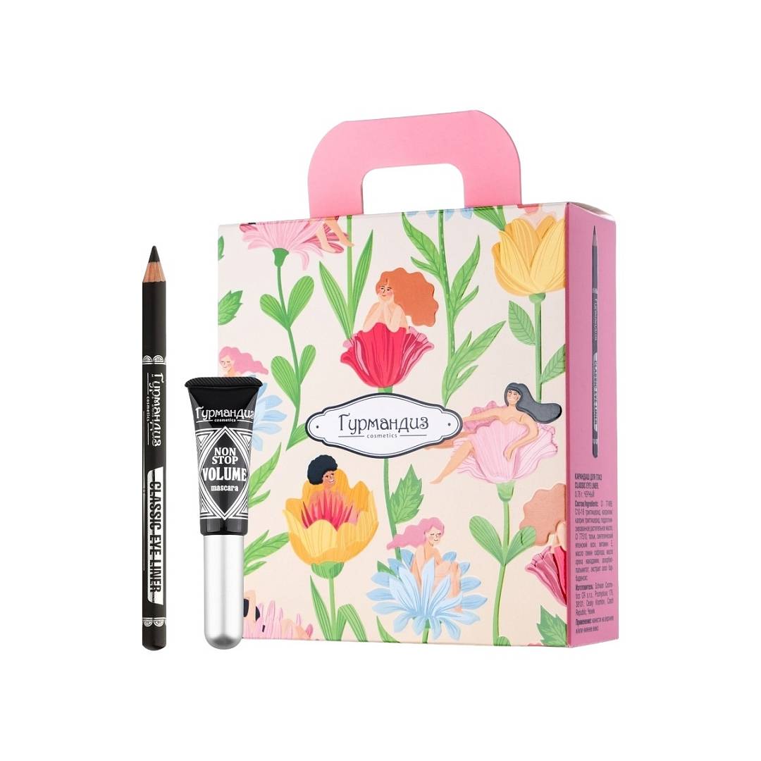 Набор для глаз: Тушь Non Stop+ Карандаш Classic Eye Liner