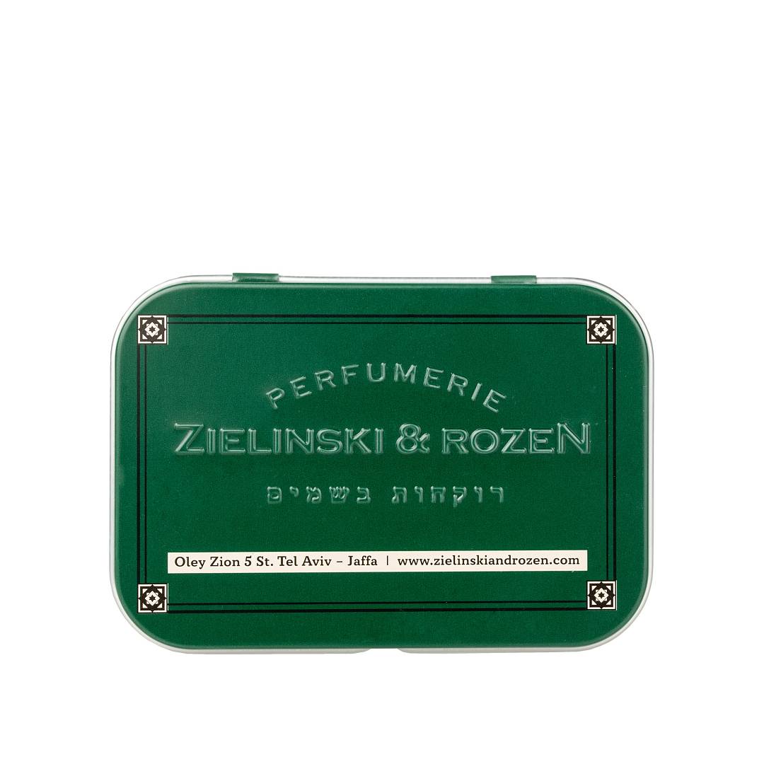 Твердое мыло в алюминиевой мыльнице Кедр, Пачули, Жасмин