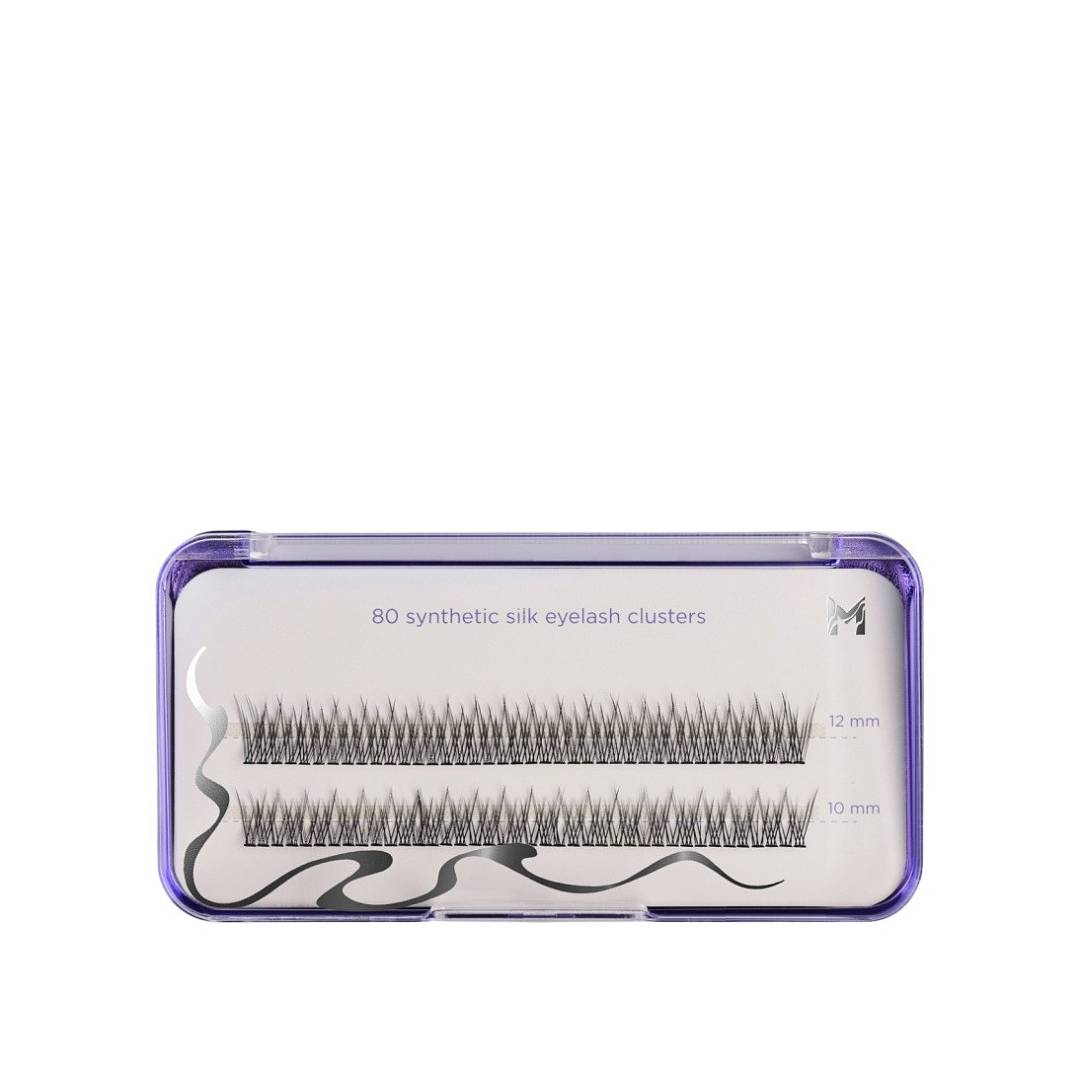 Ресницы пучковые в форме ласточки шелк 10, 12 мм Manly PRO