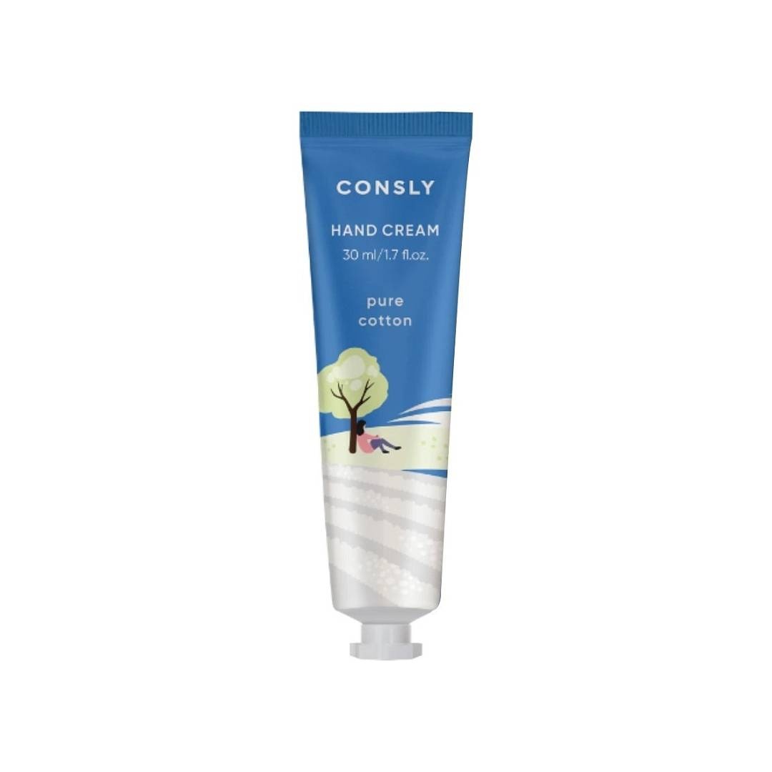 Крем для рук парфюмированный гиалуроновый с экстрактом хлопка Pure Cotton Hand Cream