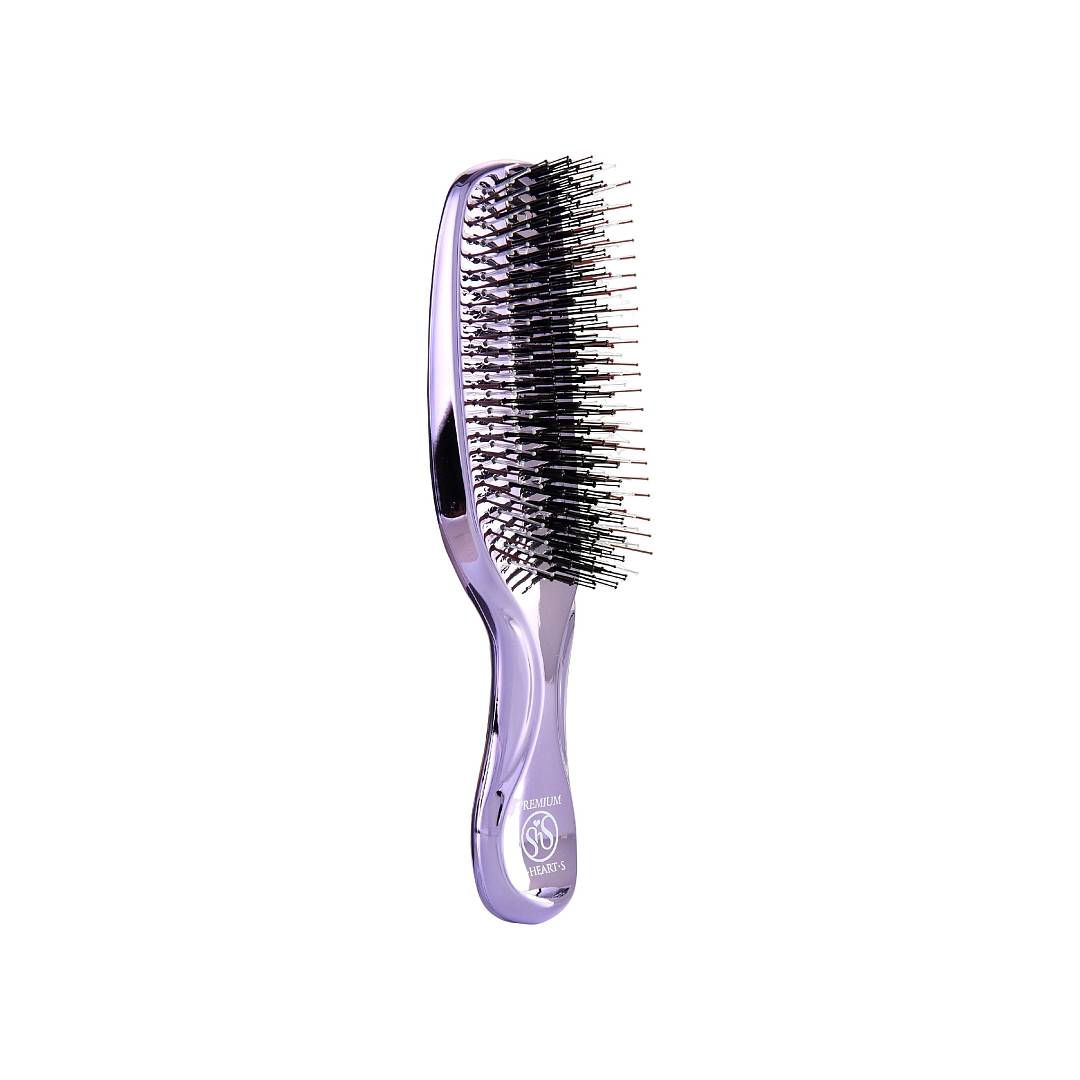 Расческа для волос массажная Scalp Brush Фиолетовый Хром