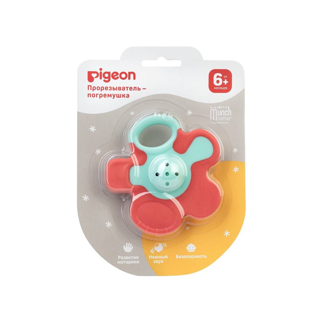 Прорезыватель-погремушка Munch teether, 6+ мес
