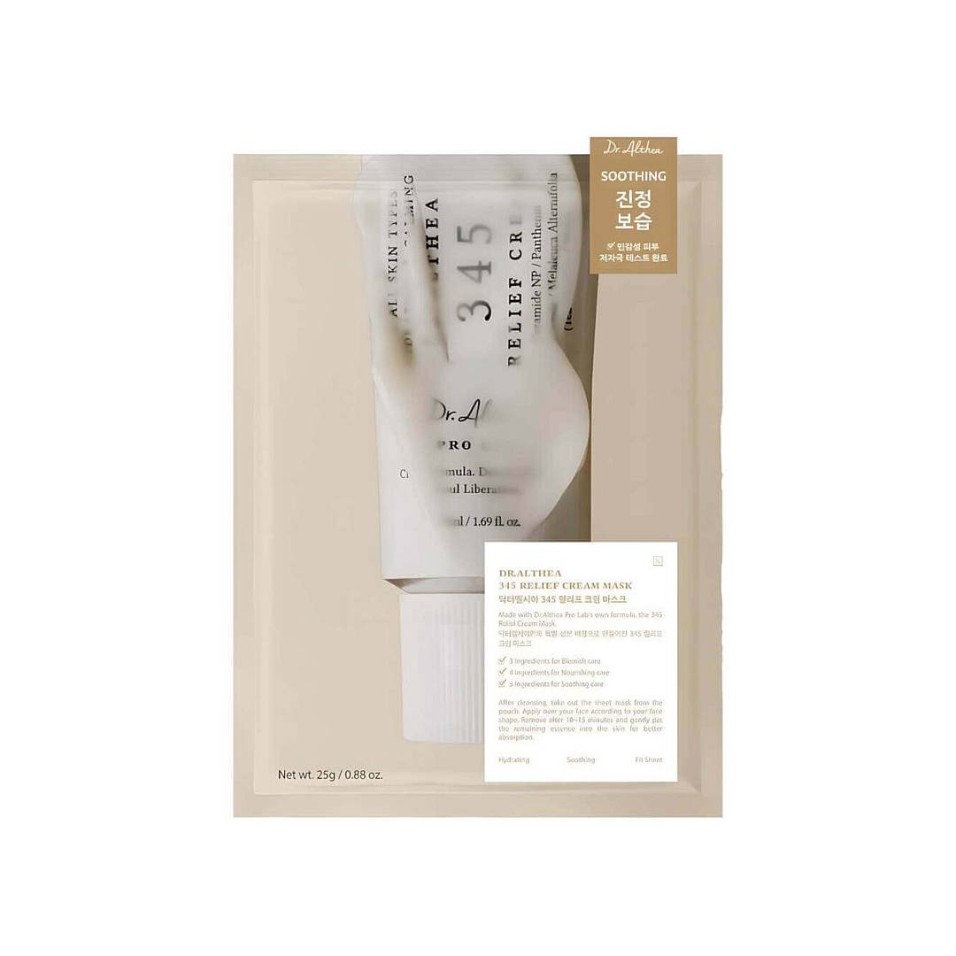 Маска тканевая восстанавливающая для лица 345 Relief Cream Mask