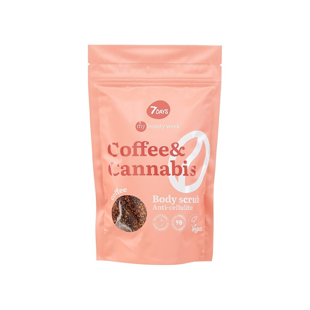Скраб для тела кофейный антицеллюлитный Coffee&Cannabis My Beauty Week 