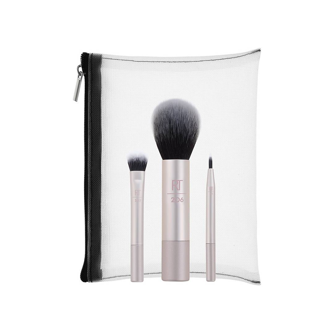 Набор мини-кистей для макияжа с косметичкой Natural Glow Mini Kit