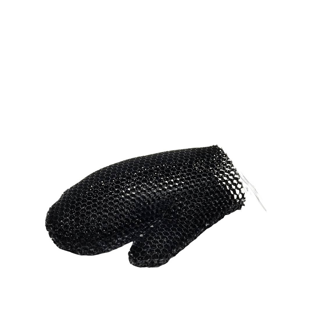 Мочалка-рукавичка для тела чёрная Bath Mitt Stimulite® 