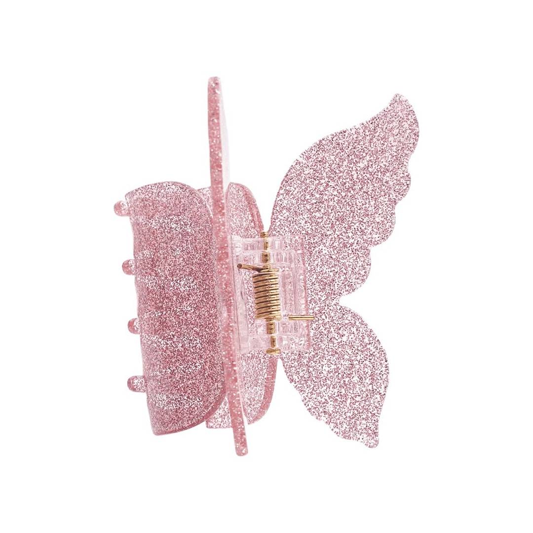 Краб для волос Розовая бабочка