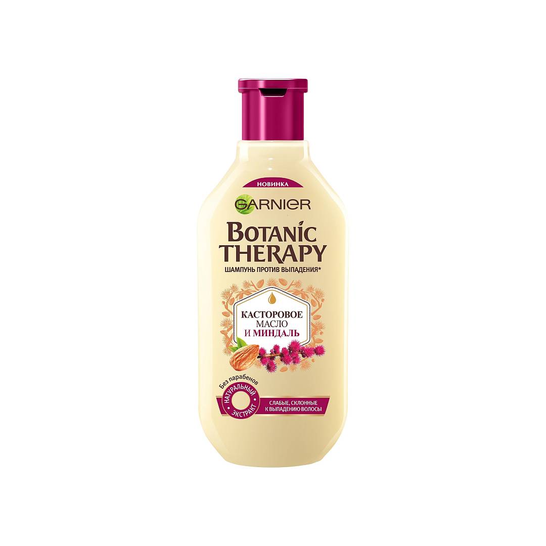 Шампунь Касторовое масло и миндаль Botanic Therapy
