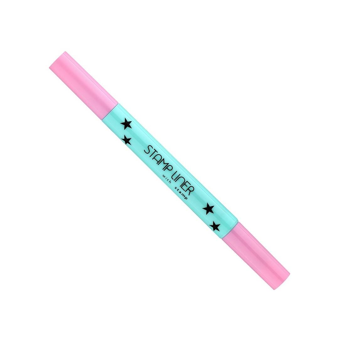 Подводка-фломастер со штампом для век Oh My Stamp Liner