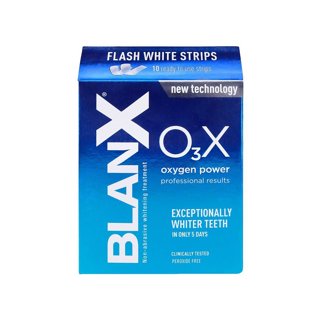 Полоски отбеливающие O3X Flash White Strips 