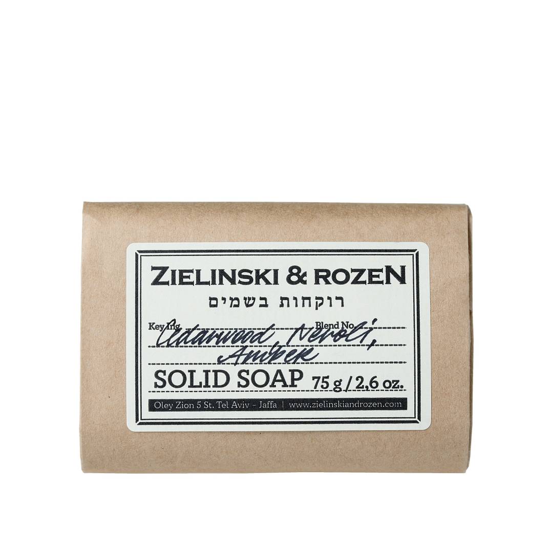 Твердое мыло Кедр, Нероли, Амбра