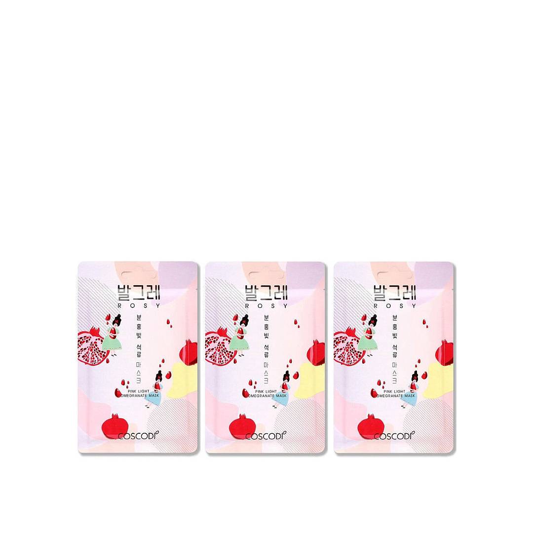 Набор тканевых масок Rosy Pink Light Pomegrenate Mask