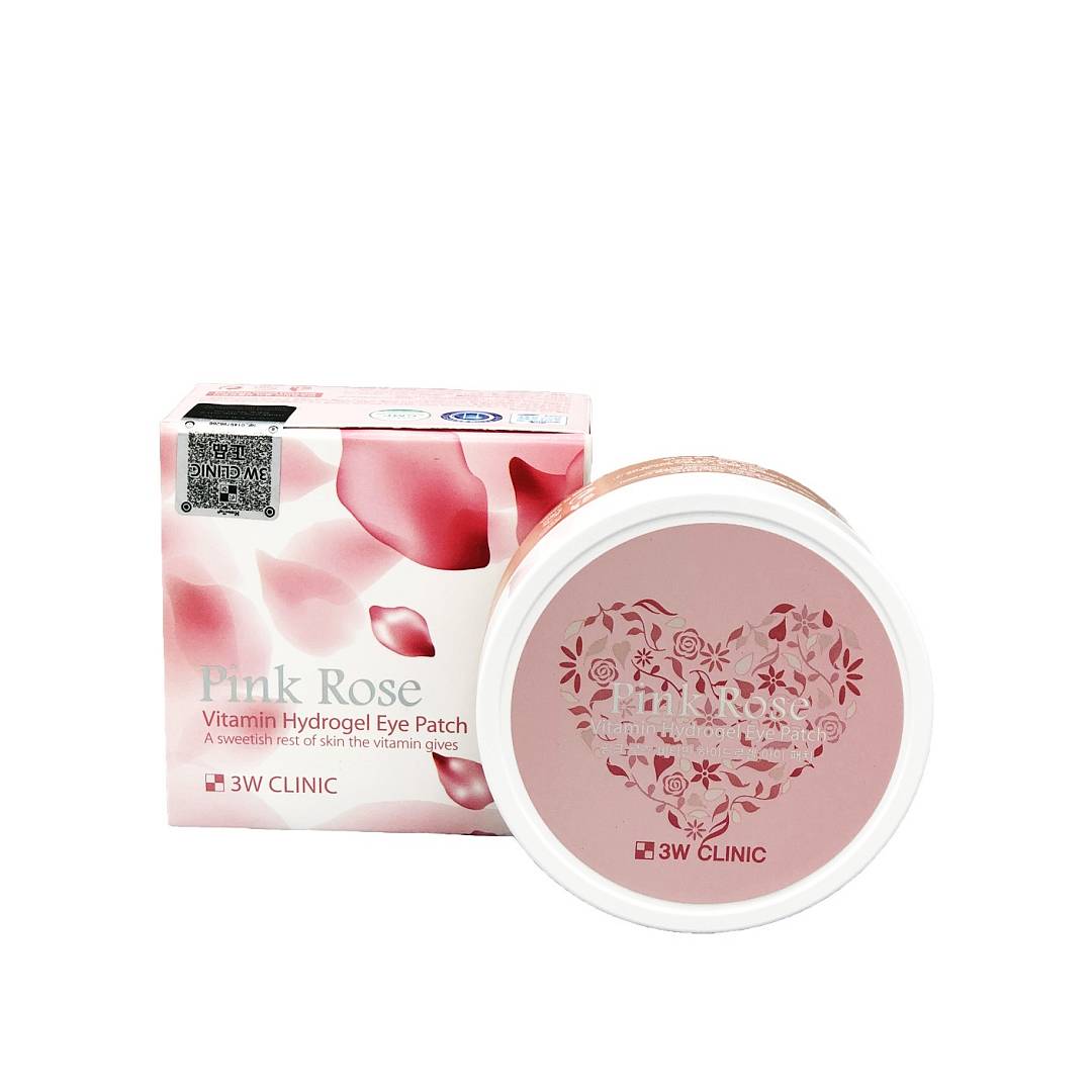 Патчи для глаз витаминные гидрогелевые Pink Rose Vitamin Hydrogel Eye Patch
