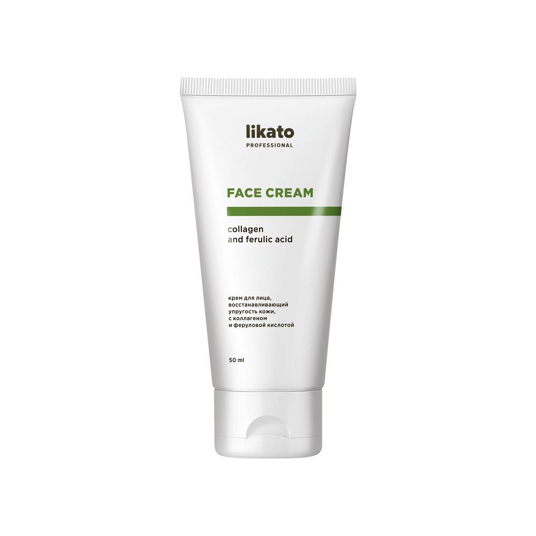 Крем для лица восстанавливающий упругость кожи с коллагеном и феруловой кислотой