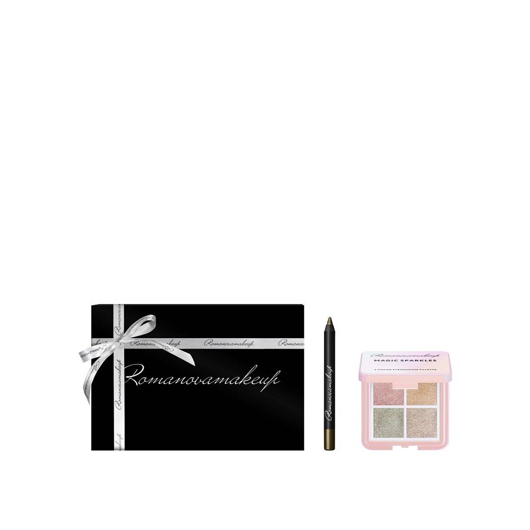 Набор для макияжа глаз magic sparkles + golden apple mini