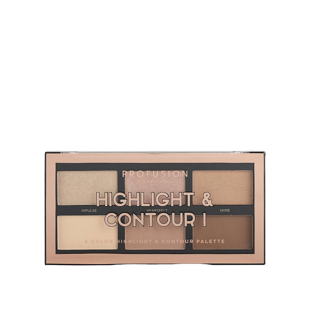 Палетка для макияжа лица Highlight & Contour mini