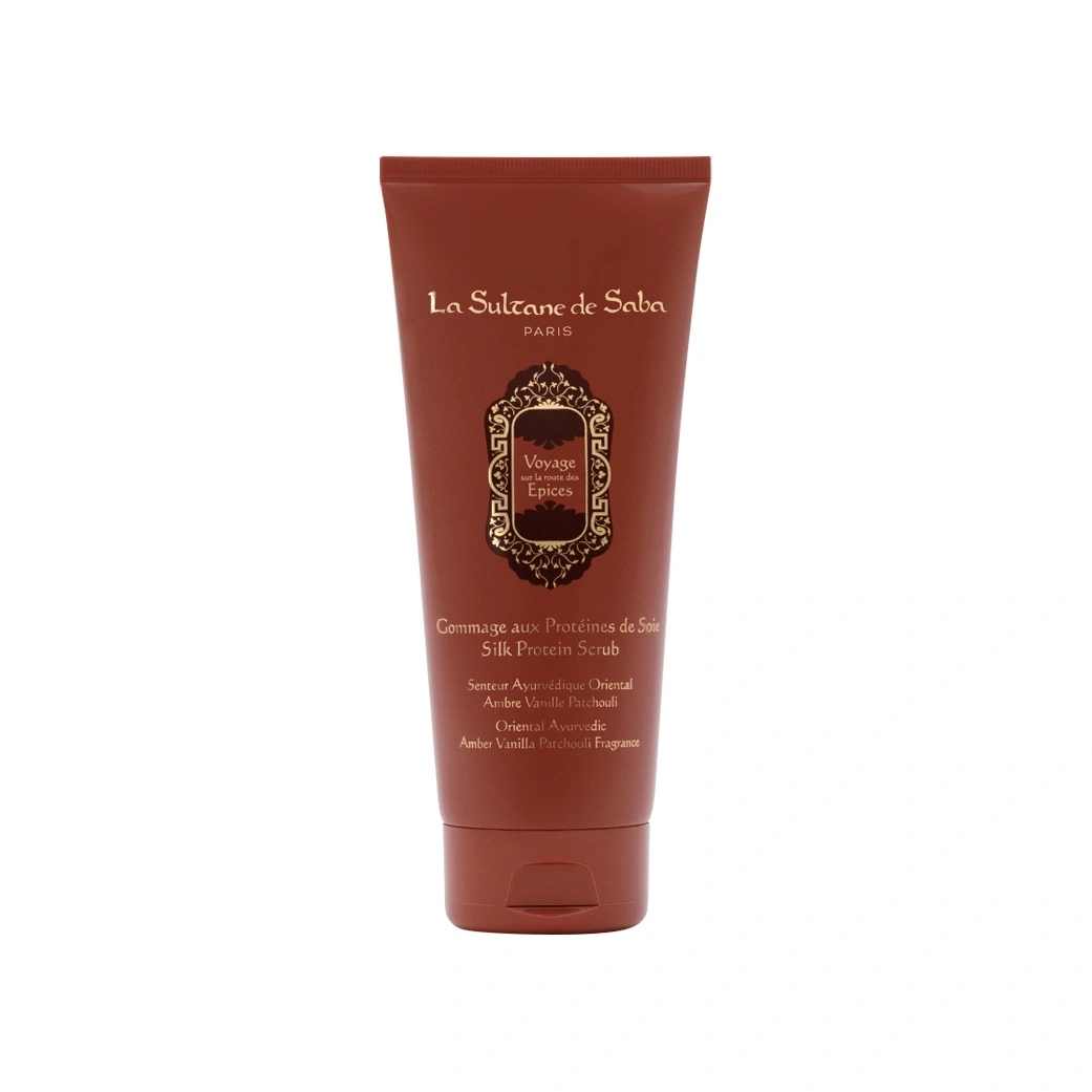Гоммаж для тела с протеинами шелка Аюрведа купить в VISAGEHALL