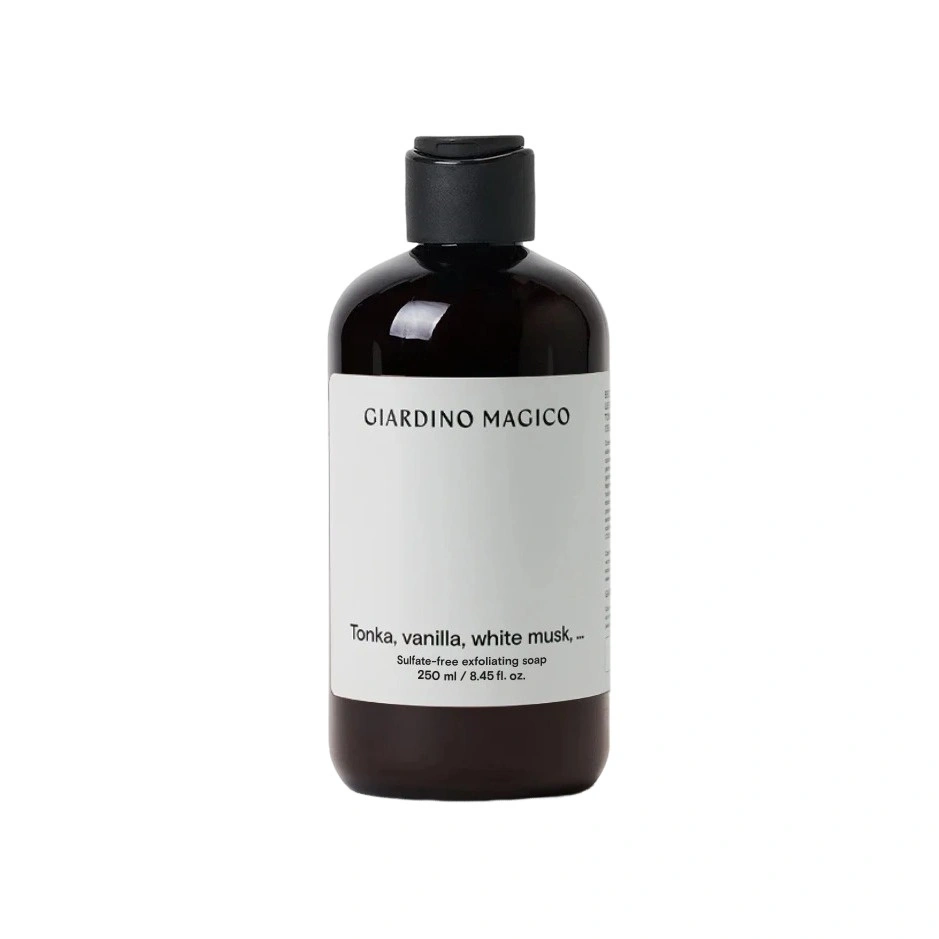 Жидкое мыло для рук бессульфатное с микрогранулами кремния Tonka, vanilla, white musk купить в VISAGEHALL
